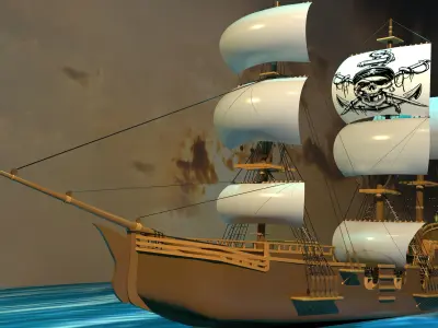 SHIP 3D MODEL 3D model purchase