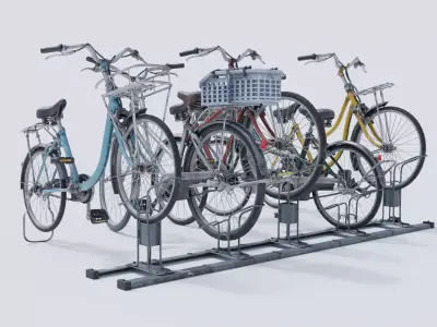 Old Bikes asset pack Low-poly 3D model