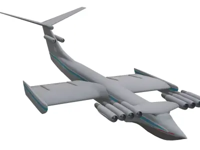 KM Caspian Sea Monster Low-poly 3D model purchase