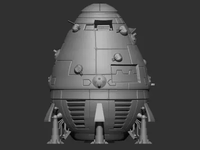 3D BattleTech Ship  3D print model
