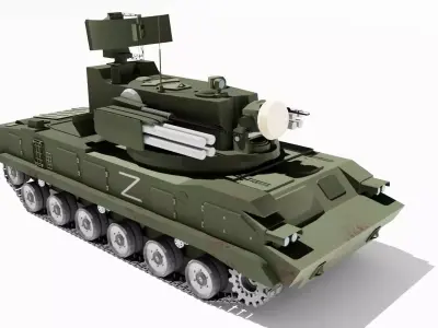 9K22 Tunguska 3D model