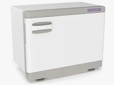 Hot Towel Warmer Cabinet White 3D model
