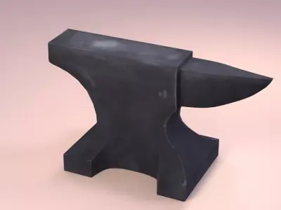 Anvil stylized Free low-poly 3D model
