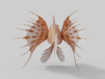 Broadbarred Farefish 3D Model 3D model