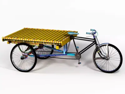 Rickshaw Van 3D model