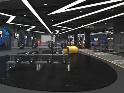 Gym Club 01 3D model