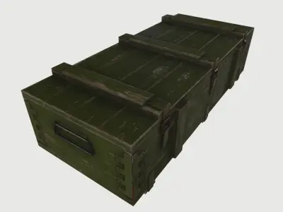 WWII Ammo Kit Low-poly 3D model