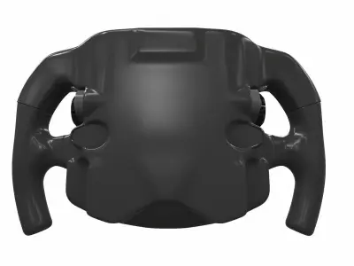 Car f1 steering wheel 4 min 3D model