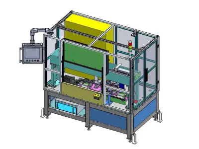 Automotive Seat Track Marriage andTest Station 3D model