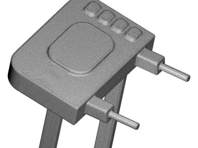 Stylish Gym Treadmill 3D print model