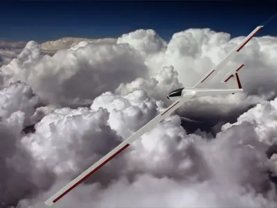 Airplane glider Free 3D model