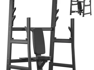 E-7051 Olympic Seated Bench 3D model