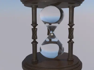 3D Sand Watch Model with animation 3D model