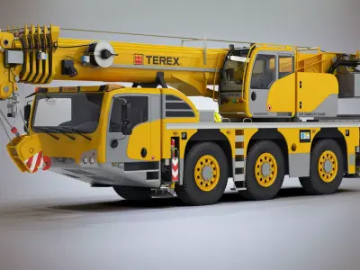 Terex Challenger 3160 Mobile Crane 3D model