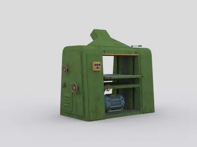 Thickness planer 1 Low-poly 3D model