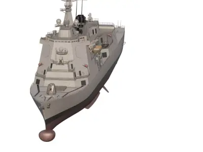 JAPAN NAVY guided missile destroyer 3D model