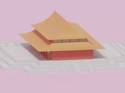 Beijing Forbidden City Hall of Supreme Harmony China 3D model