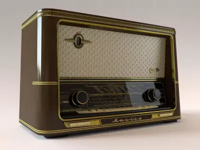 Vintage Radio Graetz Musica 3D model
