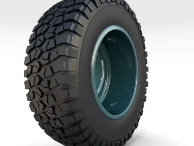 Toyota Land Cruiser FJ 40 Wheel 2 3D model