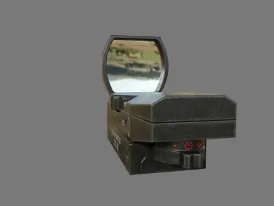 hakko35 gun Low-poly  PBR Low-poly 3D model