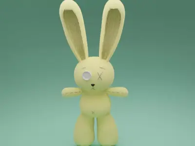 Bunny doll Free low-poly 3D model