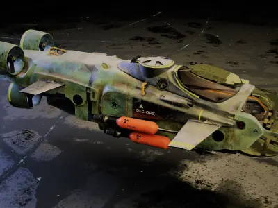 Avatar2 The Way of Water  Mako submarine 3D model