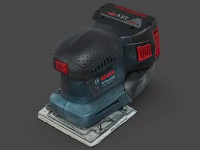 Bosch GSS Cordless Orbital Sander RAW Scan 3D model