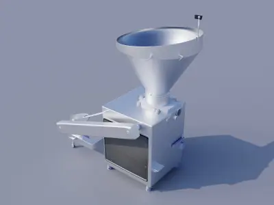Continuous vacuum filling machine 3D model