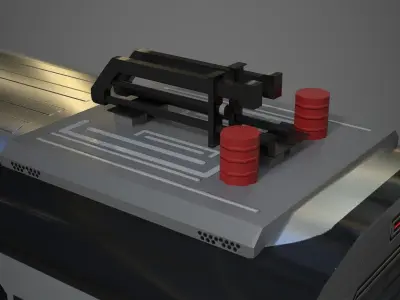 MRT Jakarta Train 3D Model AR VR Games Ready Low-poly 3D model
