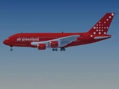 Air Greenland Airbus 3D model
