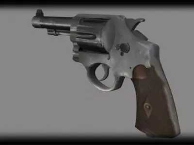Gun revolver 3D model