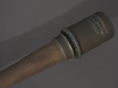 World War II - German Grenade - PBR Weapon Free low-poly 3D model