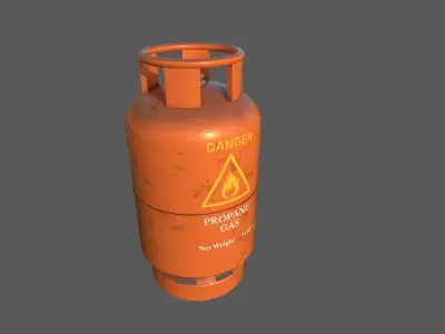 Propane Gas Tank Low-poly 3D model