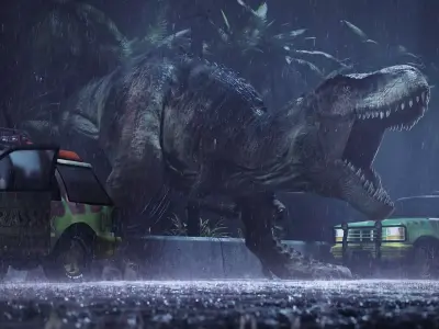 Tyrannosaurus Rex Blender Rigged t-rex 3D model