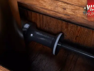 Tank shell 120MM APFSDS Low-poly 3D model