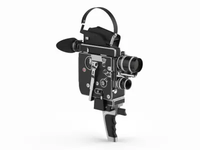 Multi-Lens Vintage Film Recorder 3D model