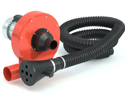 Garage Exhaust Fume Extractor 3D model