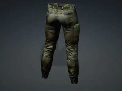 Modern military Pants PBR 4k Low-poly 3D model