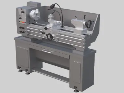 lathe 3D model purchase