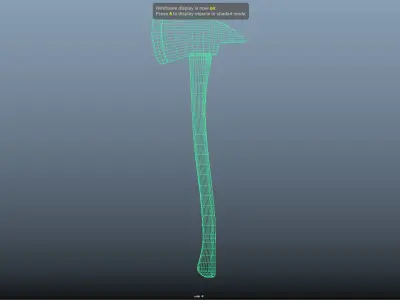 Firefighter axe Free 3D model