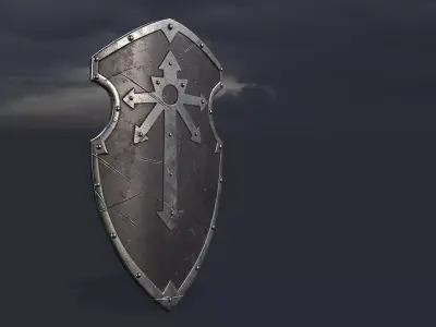 WORRIOR SHIELD 3D MODEL Low-poly 3D model
