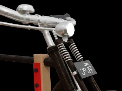 burmese trishaw  3D model