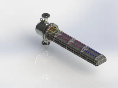 Heat exchanger 3D model purchase