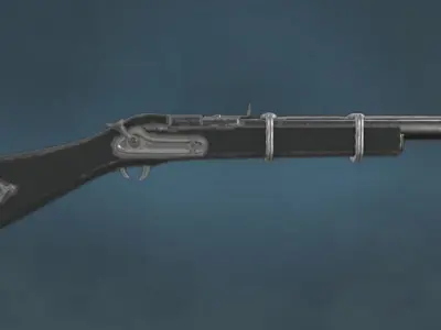 Rifle Fremy SpeedDraw - Rokka  Brave of the Six Flowers FMA3D Free low-poly 3D model
