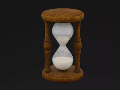 Sand Hour Glass Low-poly 3D model