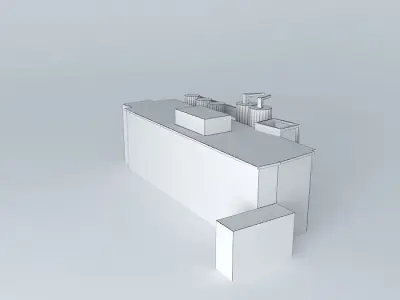 Konya Sugar Factory Plant Free 3D model
