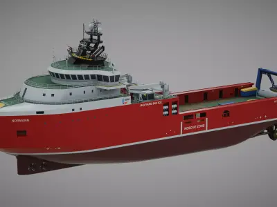 Icebreaker Normann  Low-poly 3D model