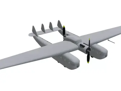 Bleriot 125 Low-poly 3D model purchase
