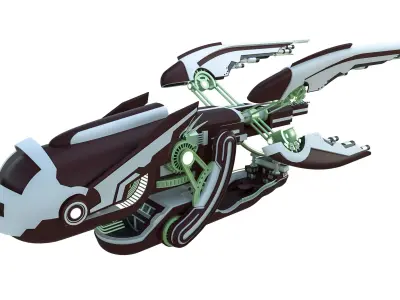 SpaceShip-Royal Airship Low-poly 3D model