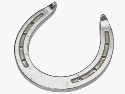 Horseshoe 2 Textured 3D model